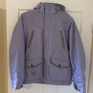 Womens medium purple Burton snowboard coat.